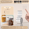 Transparent Thermal Label Stickers  Waterproof Round  Square Adhesive Labels 9