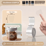 Transparent Thermal Label Stickers  Waterproof Round  Square Adhesive Labels 2