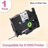 E1000 QWERTY Label Printer  Portable Label Maker For Heat Shrink Tubes  TZ231 Tape 8