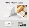 B1B21SB21PRO Thermal Label Sticker Rolls  White Color  Transparent Adhesive Paper 5