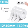Waterproof Thermal Label Sticker Paper  White  Transparent Adhesive Rolls For P15P12P11D30Q30 4