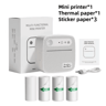 Portable Mini Bluetooth Label Printer  Wireless Inkless Sticker  Price Tag Maker 3