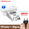 Portable Bluetooth Thermal Label Printer  4x6 Shipping Label Maker With Automatic Label Recognition 4
