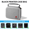 Portable Label Printer Storage Case  Protective Carrying Case With Mesh Pocket 1