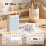 D110 Upgraded Thermal Label Printer  Mini Portable Name Tag  Sticker Maker 11