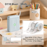 D110 Upgraded Thermal Label Printer  Mini Portable Name Tag  Sticker Maker 19
