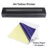 Portable Bluetooth A4 Tattoo Stencil Printer  Wireless Thermal Printer For Artists 4