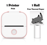 T02 Mini Portable Thermal Printer  Wireless Inkless Pocket Sticker Maker 9