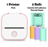 T02 Mini Portable Thermal Printer  Wireless Inkless Pocket Sticker Maker 5