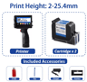 Portable Handheld Inkjet Printer  127254mm Date Barcode  QR Code Coding Machine 4