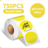 Waterproof Round Thermal Label Stickers  White Adhesive Label Paper For PM241 PM246S  D520 2