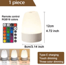 Rechargeable Touch LED Night Light  Dimmable 3Color Table Lamp With Remote Control 2