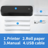 Portable A4 Bluetooth Thermal Printer  Wireless Inkless Document Printer 2