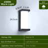 Waterproof Outdoor LED Wall Light  110V To 220V Modern Porch  Garden Lamp 3