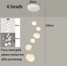 Modern Luxury Chandelier  Elegant Indoor Lighting For Staircases  Living Rooms 9