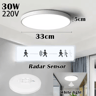 LED Radar Motion Sensor Ceiling Light  Automatic EnergySaving Light For Hallways  Garages 7