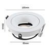 Joyinled Adjustable Recessed LED Spotlight  GU10MR16 Ceiling Downlight 3