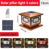 Outdoor Solar LED Pillar Light  4Color Waterproof Garden Lamp With Remote 8