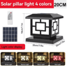 Outdoor Solar LED Pillar Light  4Color Waterproof Garden Lamp With Remote 7