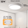 LED Industrial Work Light  110V220V Ceiling Panel Lamp For Workshops  Garages 5