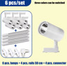 110V Tricolor LED Track Lighting Set  Ceiling Rail Spotlights For Home  Shop 5