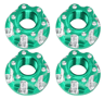 4PCS M4 Aluminum Hex Nuts  Carved Wheel Nuts For 110 RC Cars 1