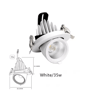 15W Adjustable COB LED Recessed Spotlight  Rotatable Ceiling Downlight For Home  Shop 6