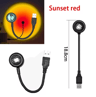 LED Sunset Projection Lamp  USB Rainbow Night Light For Bedroom  Room Decor 2