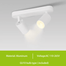 GU10 LED Track Spotlight  3Color COB Ceiling Light For Home  Commercial Spaces 10