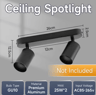 GU10 LED Ceiling Spotlight  Modern Replaceable Bulb Track Light For Home 1