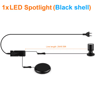 3W Touch Dimmable LED Spotlight  12V Mini Cabinet  Display Accent Light 7