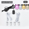 10Pack 5V USB Mini LED Spotlights  1W Adjustable UnderCabinet Display Lights 4