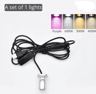 10Pack 5V USB Mini LED Spotlights  1W Adjustable UnderCabinet Display Lights 7