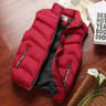 Mens Winter Puffer Vest Sleeveless Windproof Down Waistcoat 0