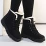 Womens Winter Fur Lined Ankle Boots With Low Heel 3