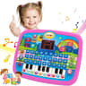 Kids Educational Learning Tablet Toy For Math Alphabet Music With Keyboard 1