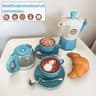 Kids Pretend Play Coffee Set Afternoon Tea Tableware Toy 1