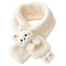 Cute Plush Rabbit Winter Scarf Warm Cross Neck Wrap For Girls And Babies 2