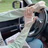 Cooling UV Protection Fingerless Arm Sleeves With Adjustable Gloves For Outdoor Use 3