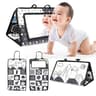 Black And White Newborn Mirror Tummy Time Montessori Sensory Toy 1