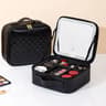 Makeup Bag With LED Mirror Large Capacity Waterproof Organizer 9