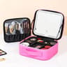 Makeup Bag With LED Mirror Large Capacity Waterproof Organizer 6
