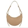 French Style Genuine Leather Crescent Shoulder Crossbody Bag 8