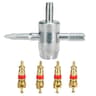 4 In 1 Tire Valve Repair Tool Kit With Valve Core Remover And Stem Puller 0