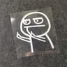 Funny Middle Finger Car Vinyl Sticker Reflective Decal For Cars And Motorcycles 3