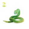 3D Printed Articulated Snake Figure Bush Viper Dragon Toy 1