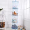 Foldable Hanging Toy Storage Hammock With 4 Compartments For Kids Rooms 5