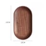 Japanese Style Rectangular Wooden Dinner Plate Walnut Wood Serving Tray 4