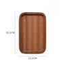 Japanese Style Rectangular Wooden Dinner Plate Walnut Wood Serving Tray 2