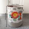 Kids Toy Storage Basket Foldable Canvas Laundry Hamper With Handles 2